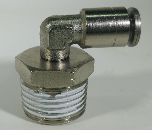 1/2" NPT 90° Angle Push In Fitting To 1/4" Hose